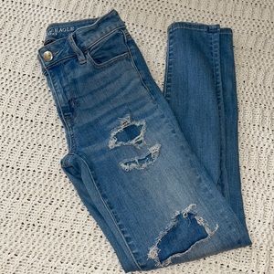 American Eagle Patched Pocket Skinny Jeans